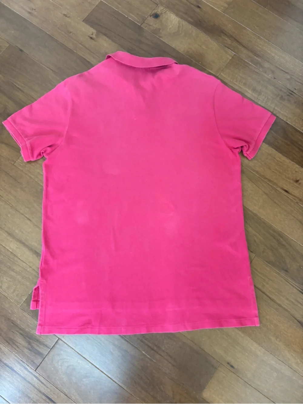 Ralph Lauren Men’s Bright Pink Polo with Yellow Pony